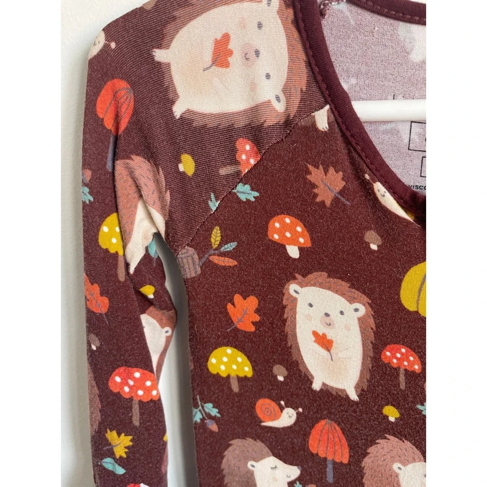 Little Sleepies Happy Hedgehogs Bamboo Zippy 6-12 Months